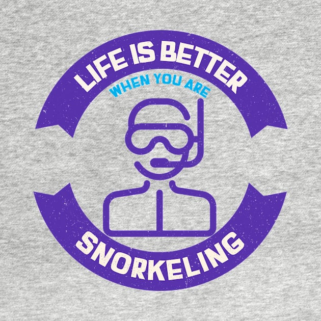 Snorkeling by Mountain Morning Graphics